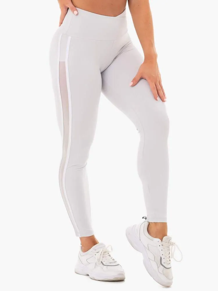 Ryderwear Collide High Waisted Leggings - Pebble Grey