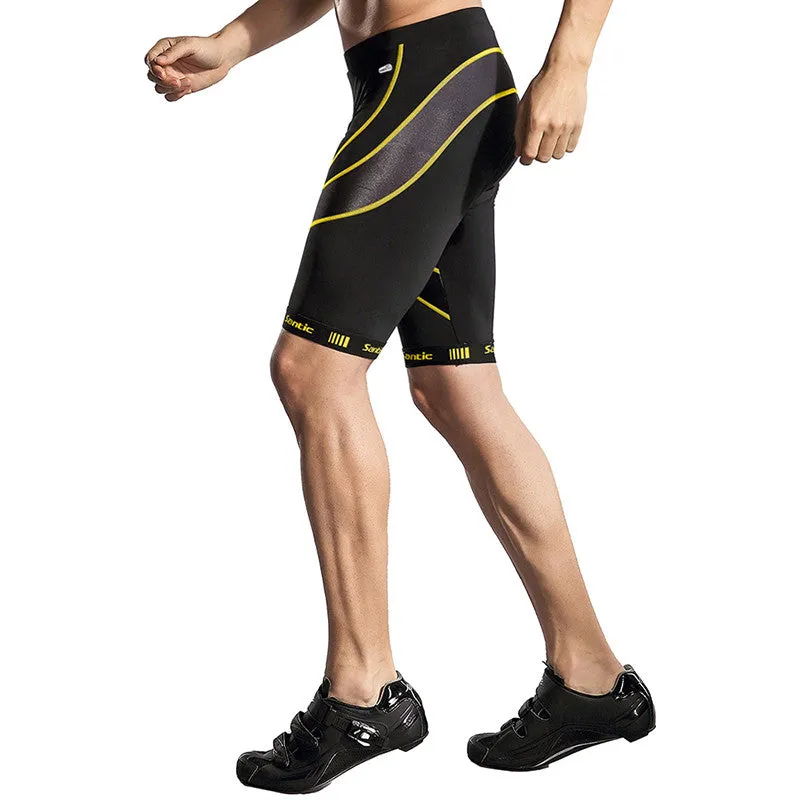 Santic Light velocity Yellow Men Padded Cycling Shorts