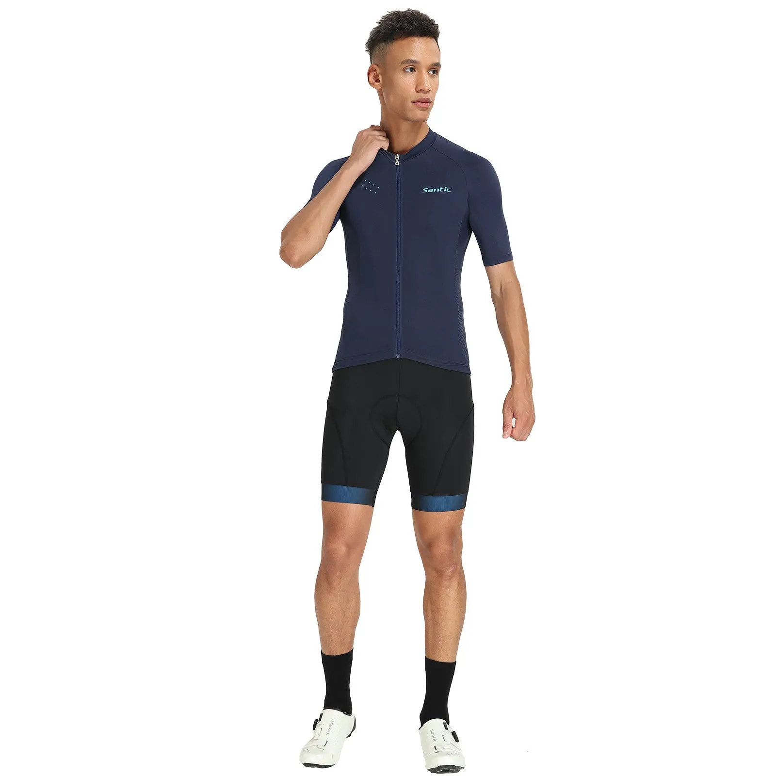 Santic Sight Pure Men Cycling short Jersey Navy