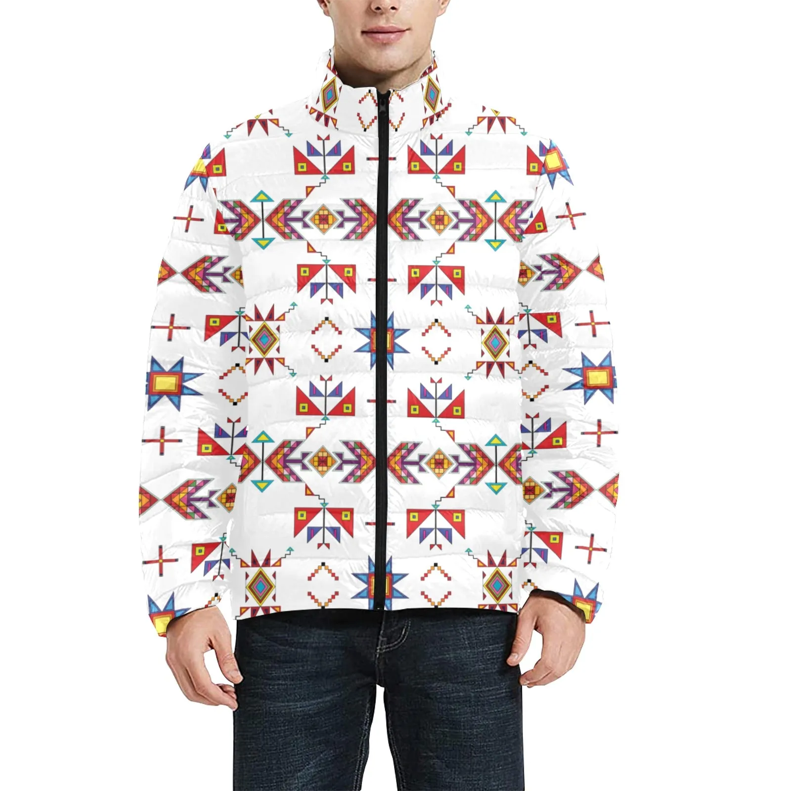 Scattered Generations White Men's Padded Jacket