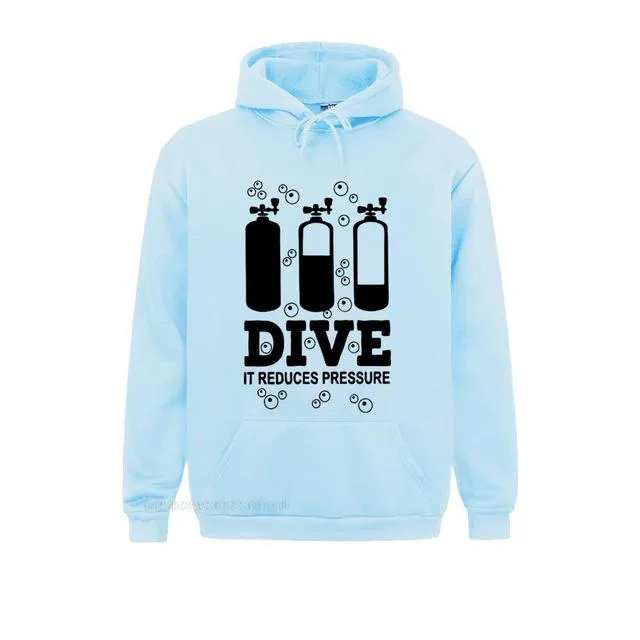 Scuba diving Hoodie Unisex | Dive - it reduces pressure