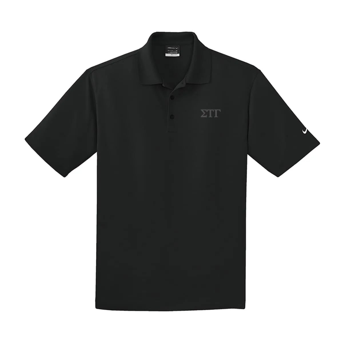 Sig Tau Black Nike Performance Polo