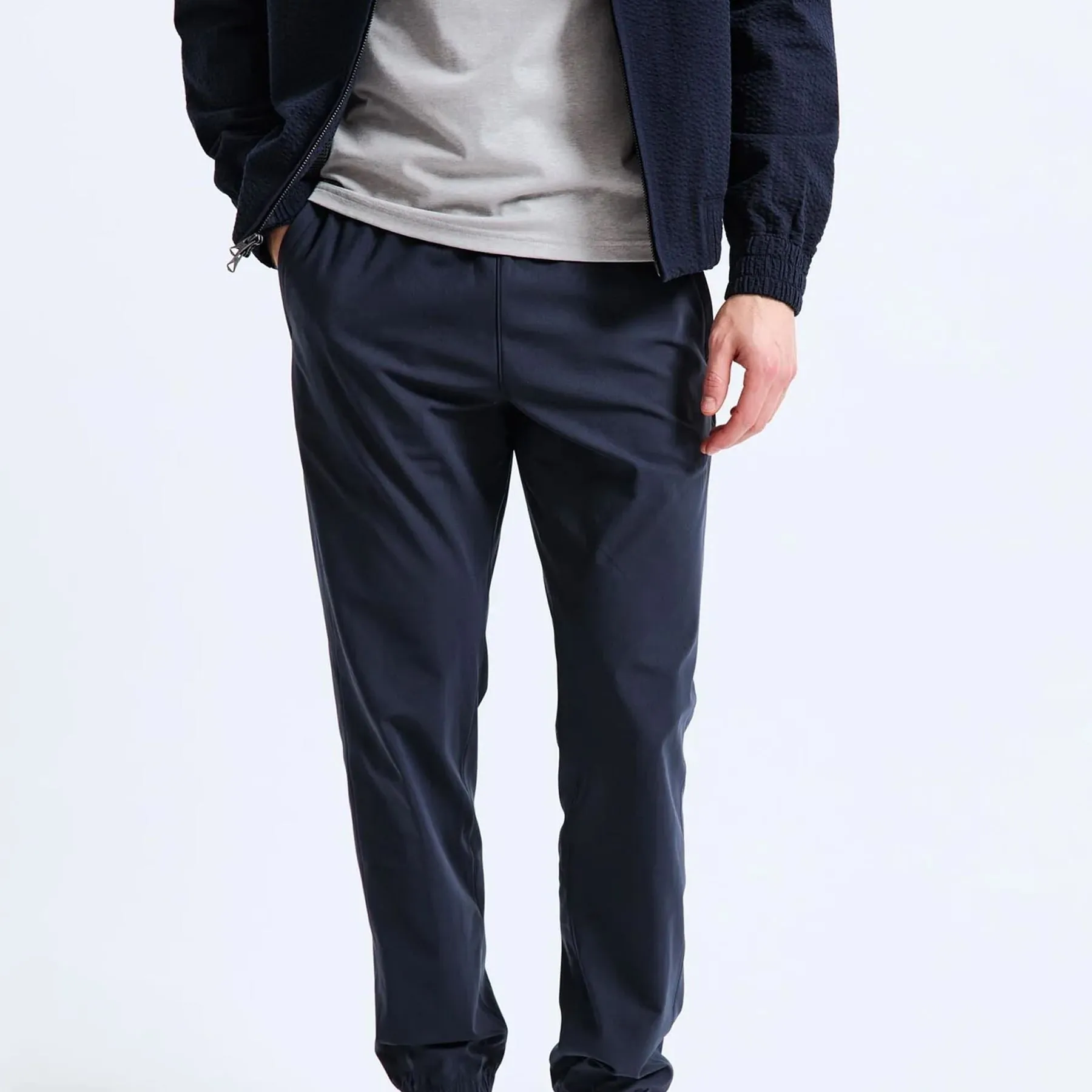 Strech Wrap Knit Coachs Classic Joggers Navy - AW24