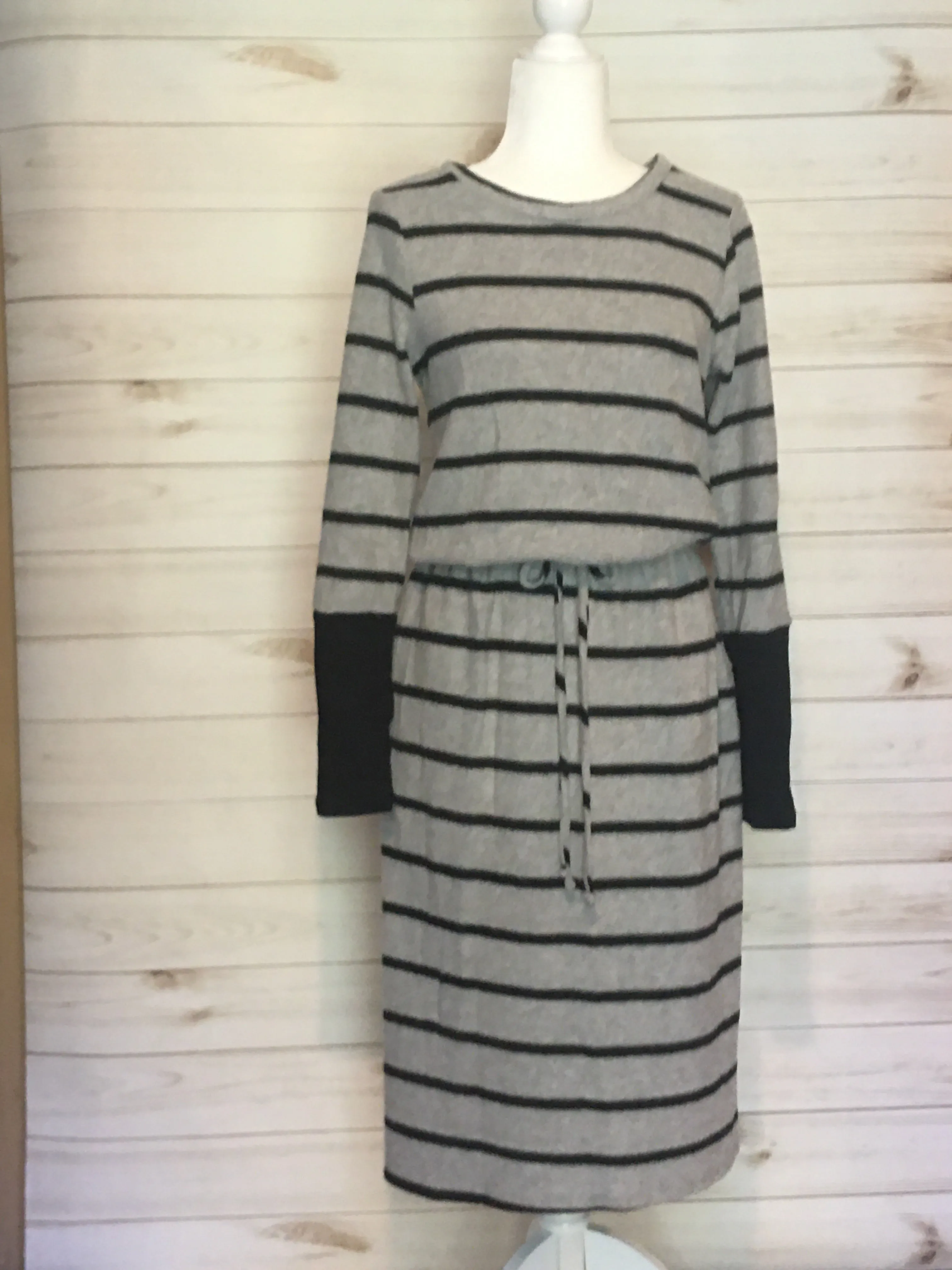 Sweater Stripes Midi Dress