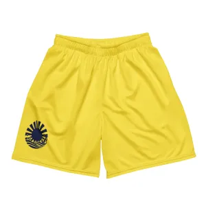 Tahattawan Yellow Unisex Mesh Shorts