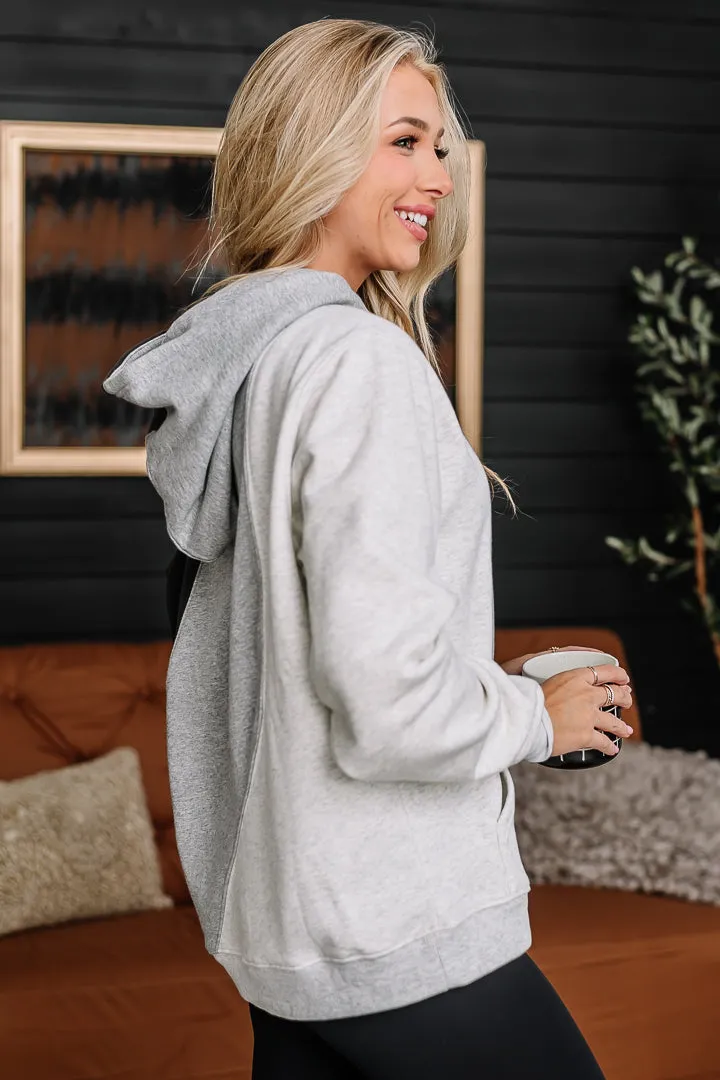 The Grey Area Color Block Hoodie