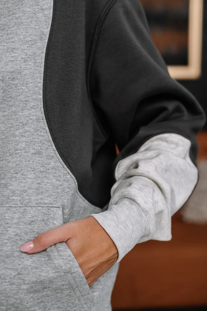 The Grey Area Color Block Hoodie