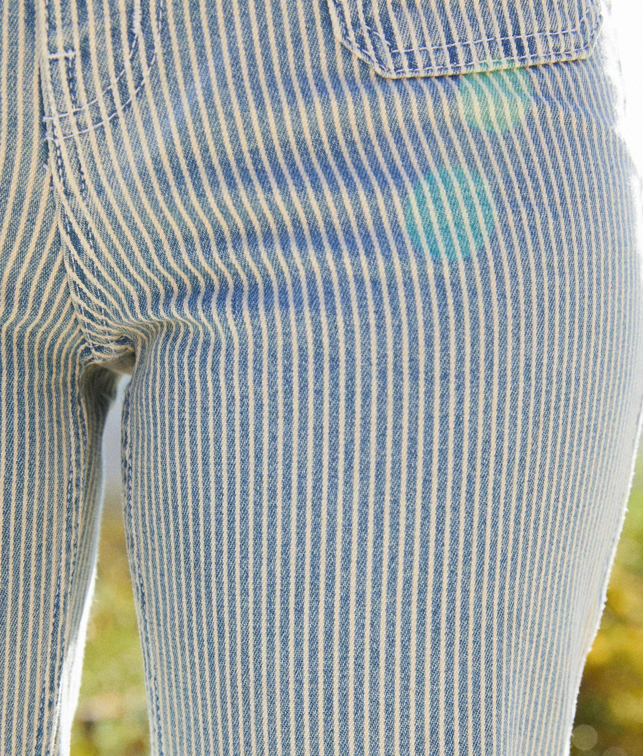 The Lula Jean | Railroad Stripe Denim