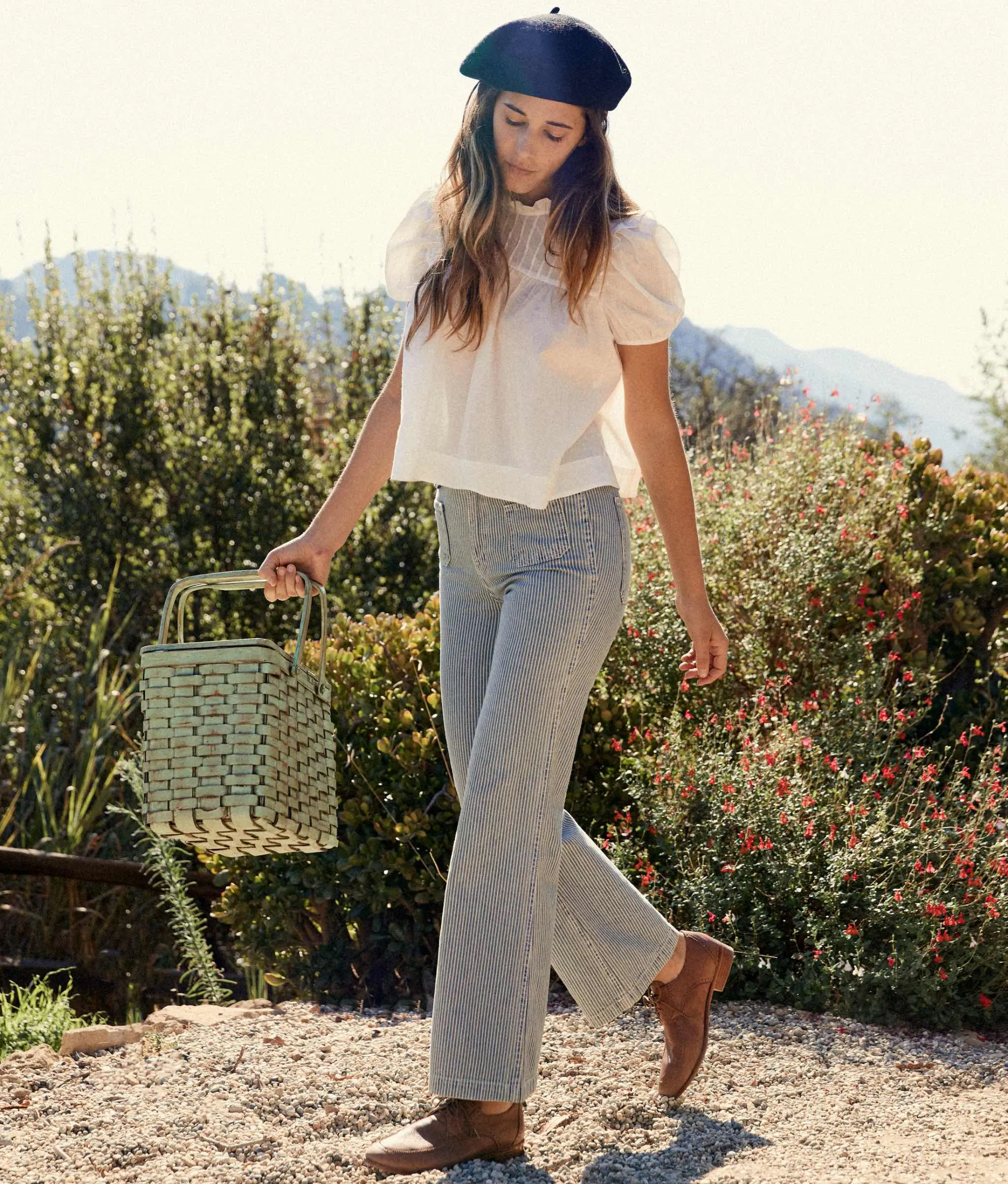 The Lula Jean | Railroad Stripe Denim