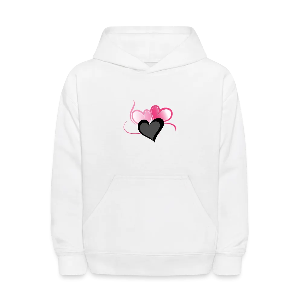 Three Heart Cord Kids' Hoodie - Ships from The US