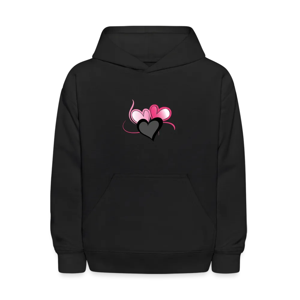 Three Heart Cord Kids' Hoodie - Ships from The US