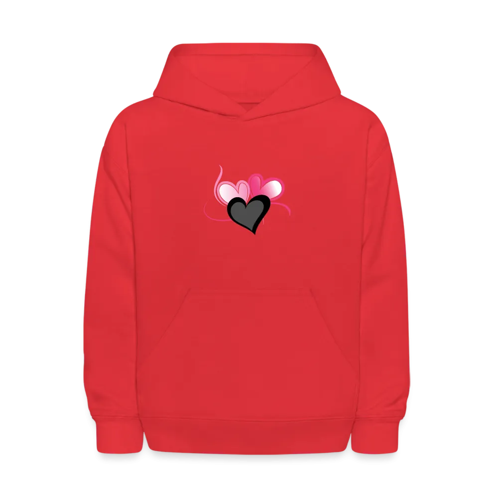 Three Heart Cord Kids' Hoodie - Ships from The US