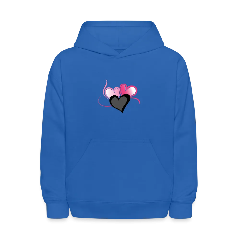 Three Heart Cord Kids' Hoodie - Ships from The US