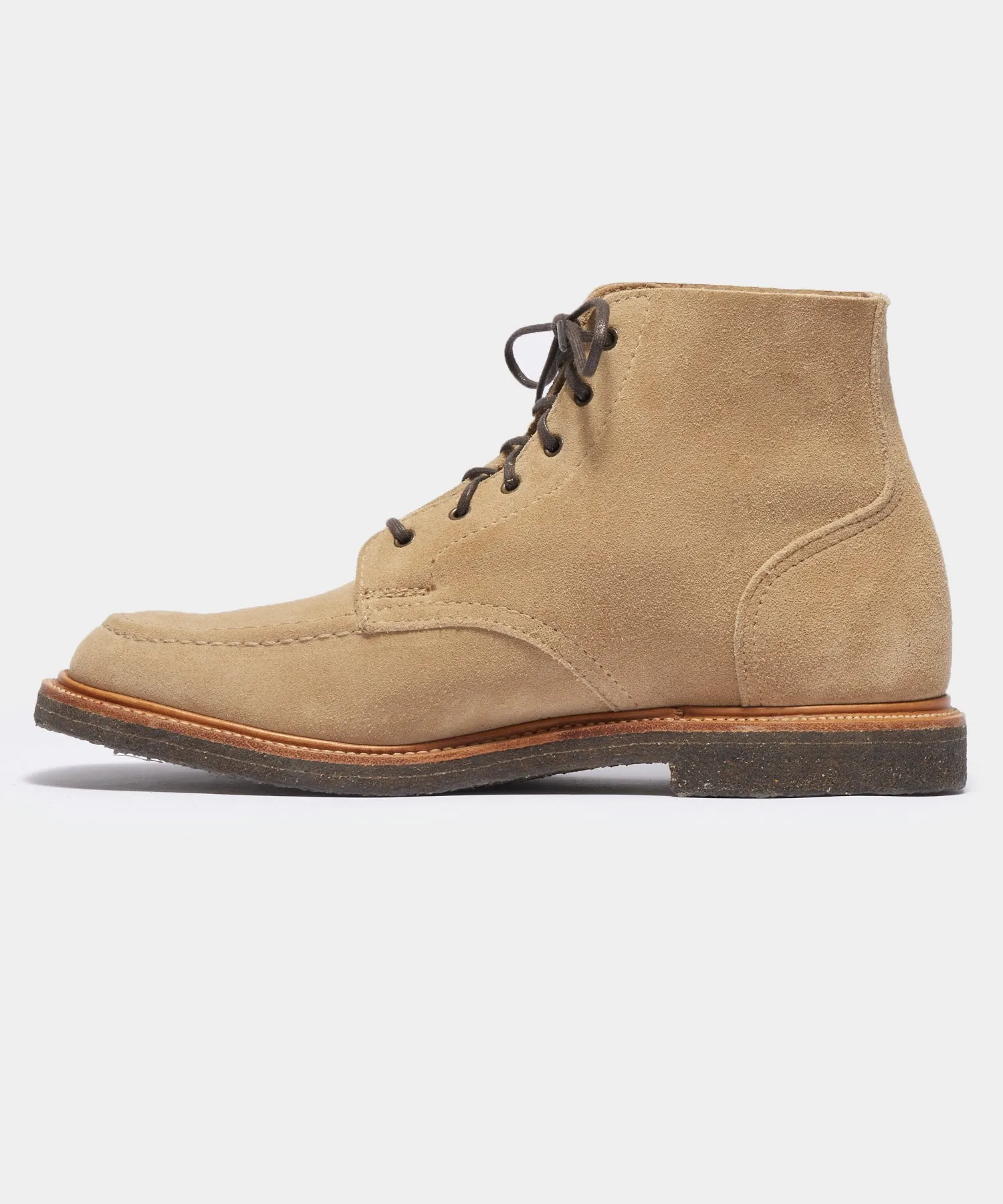 Todd Snyder x Sanders Apron Boot in Milkshake Suede