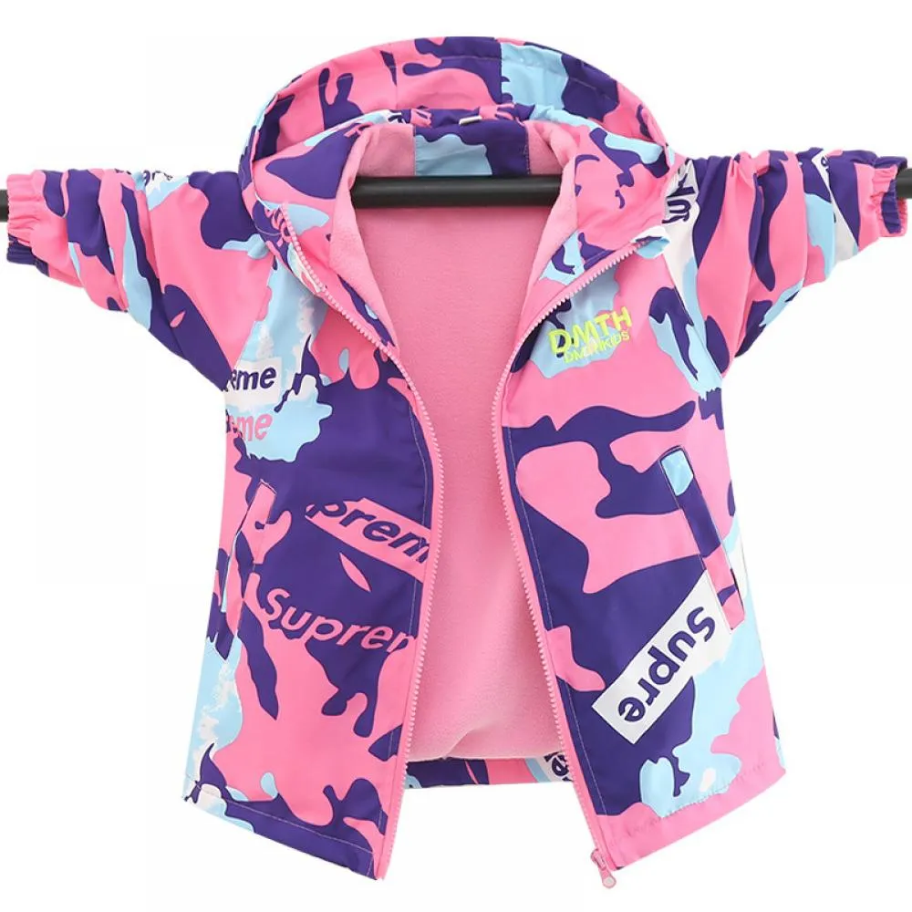 Toddler Girls Fleece Fall and Winter Jacket Wholesale Girls Coat