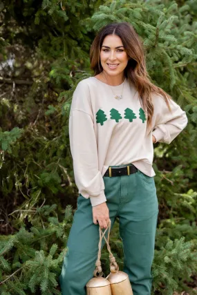 Trees Chenille Sweatshirt