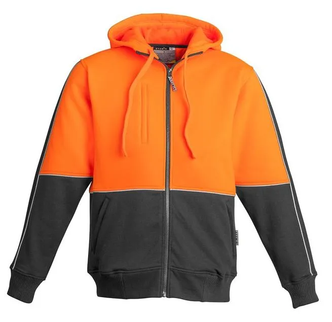 Unisex Hi Vis Full Zip Hoodie