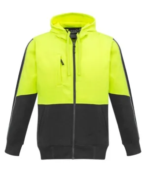 Unisex Hi Vis Full Zip Hoodie