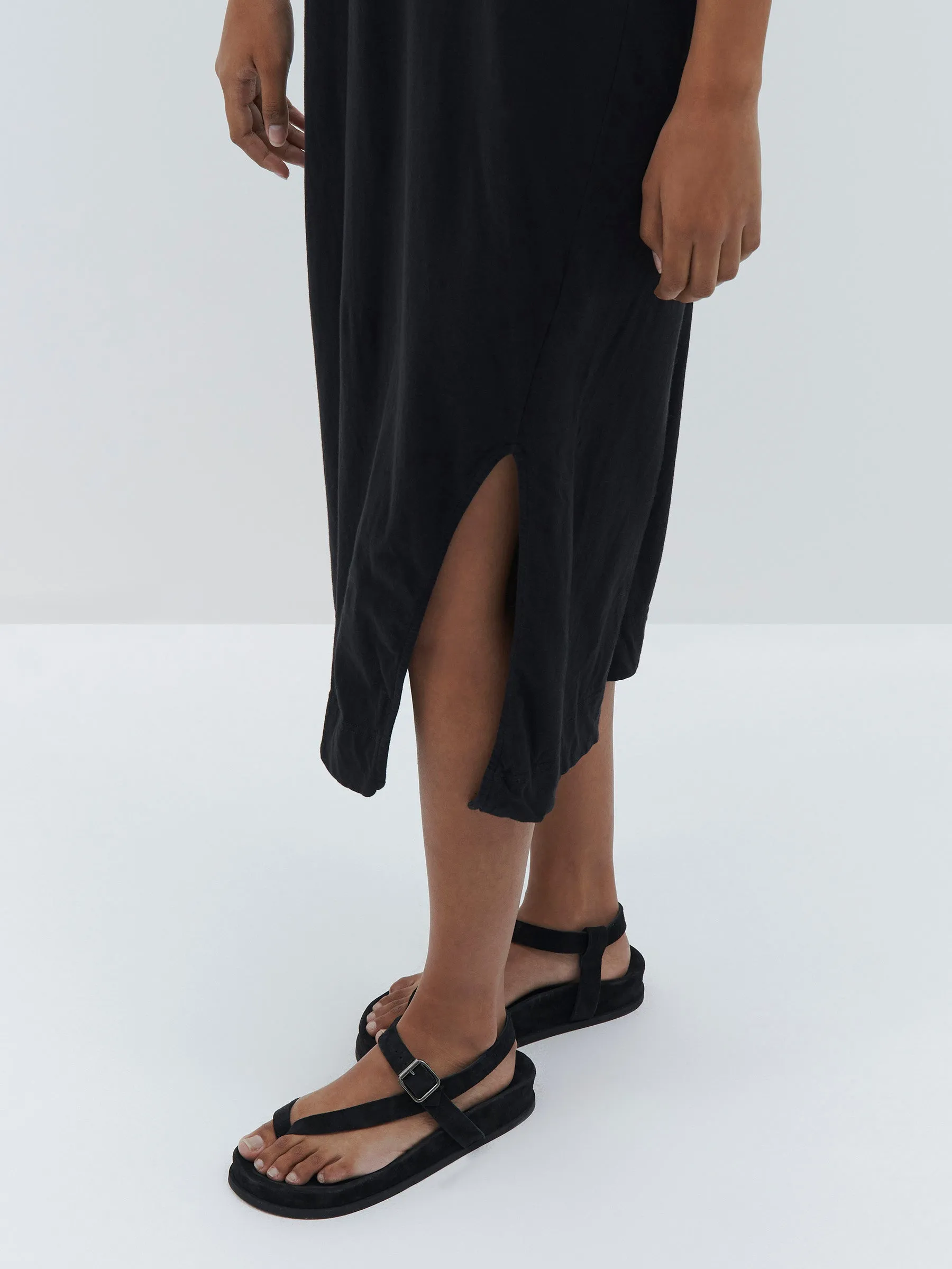 v neck jersey slip dress