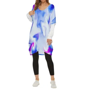 Water Color Women's Casual Long Sleeve Dress Shirt