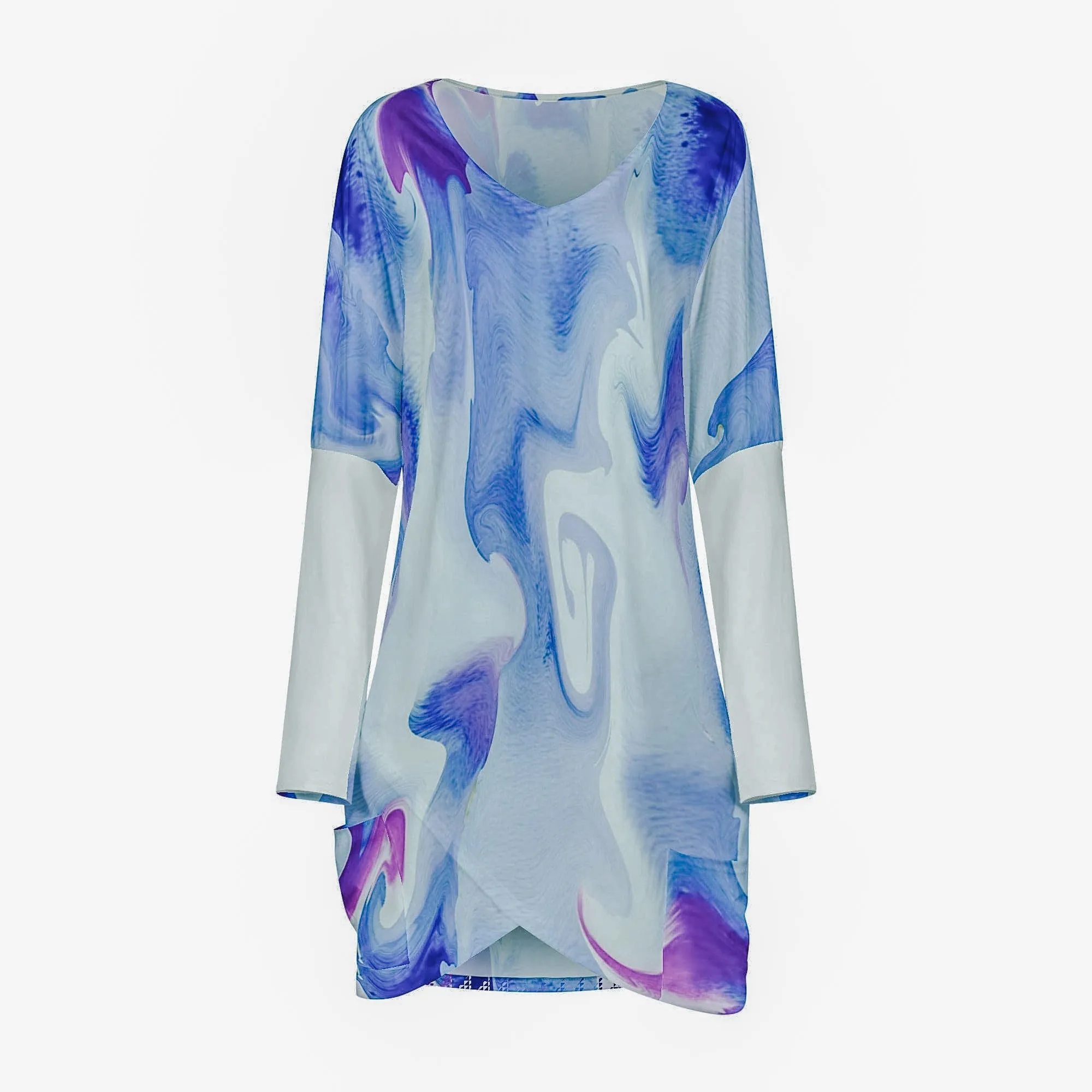 Water Color Women's Casual Long Sleeve Dress Shirt