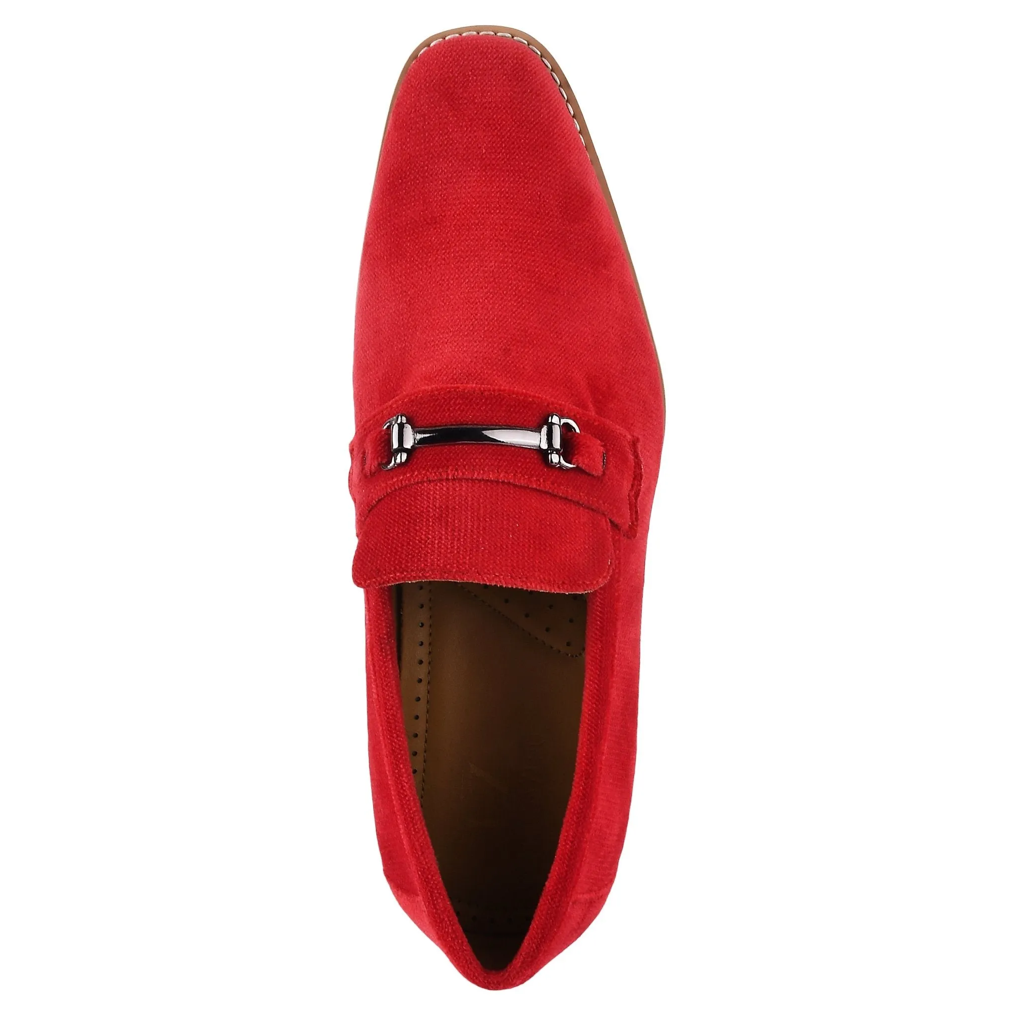 Welkar Men Velvet Causal Buckle Slip-On Loafers Shoes