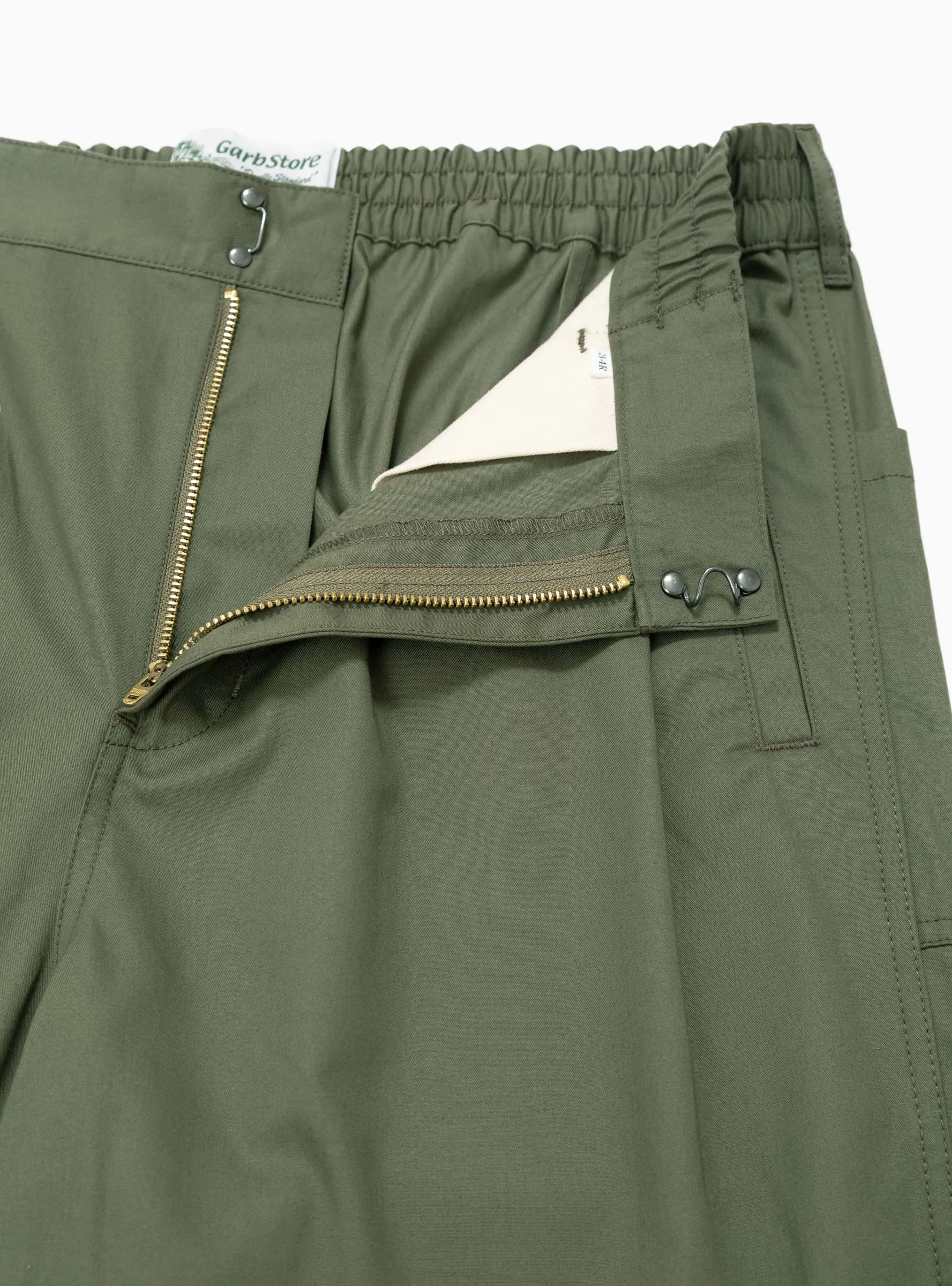 Wide Easy Pants Olive Green