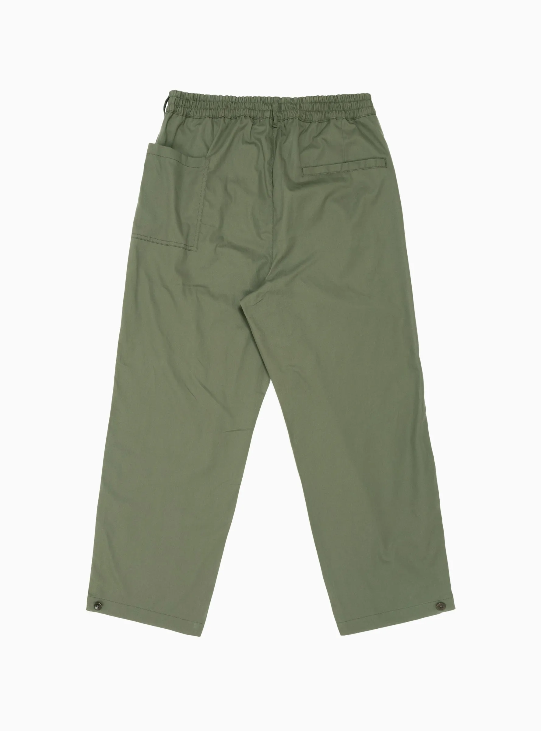 Wide Easy Pants Olive Green