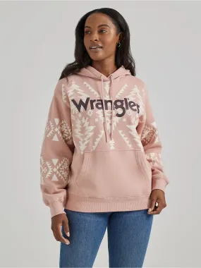 Women's Wrangler Aztec Print Logo Hoodie