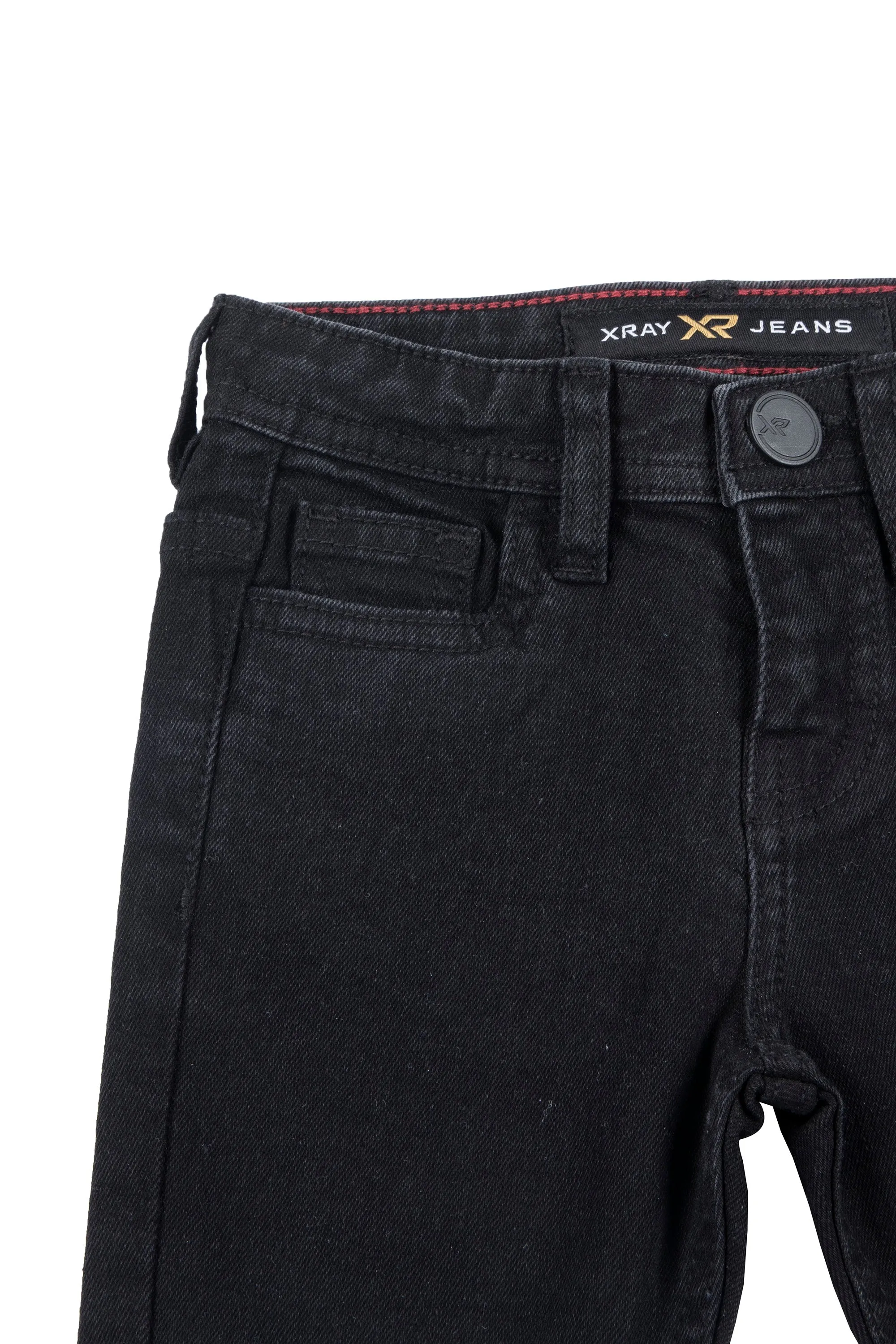 X RAY Kid's Slim Fit Rip & Repair Denim Pants