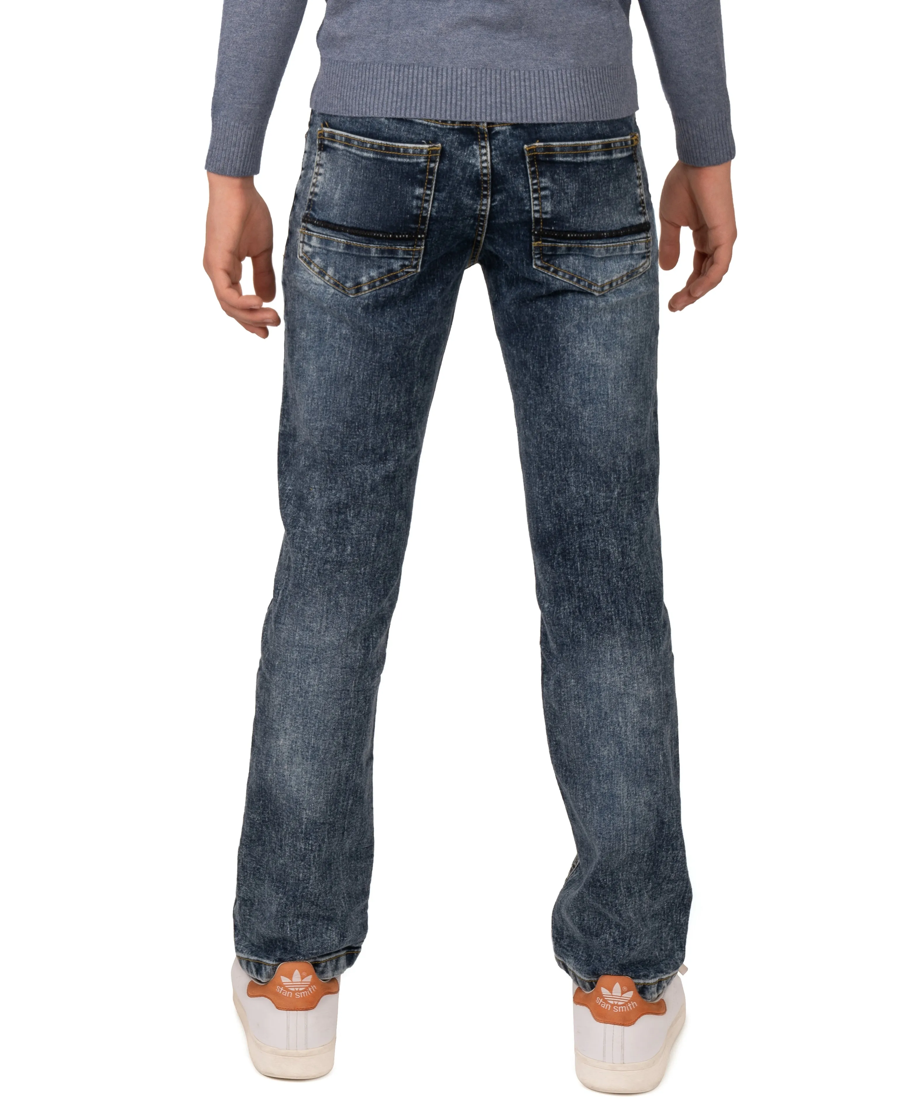 X RAY Kids' Slim Fit Tint Washed Denim Pants