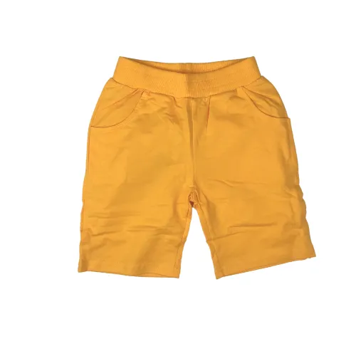 Yellow Cotton Shorts